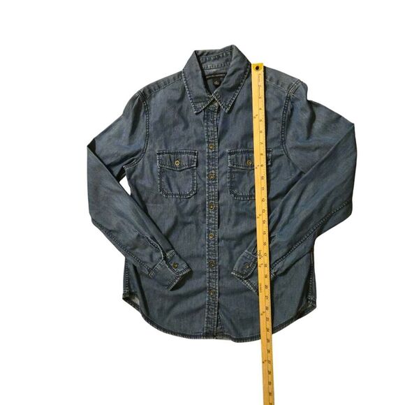 Banana Republic Small Blue Chambray Denim Button Down Cotton Casual Wardrobe... - Picture 6 of 7
